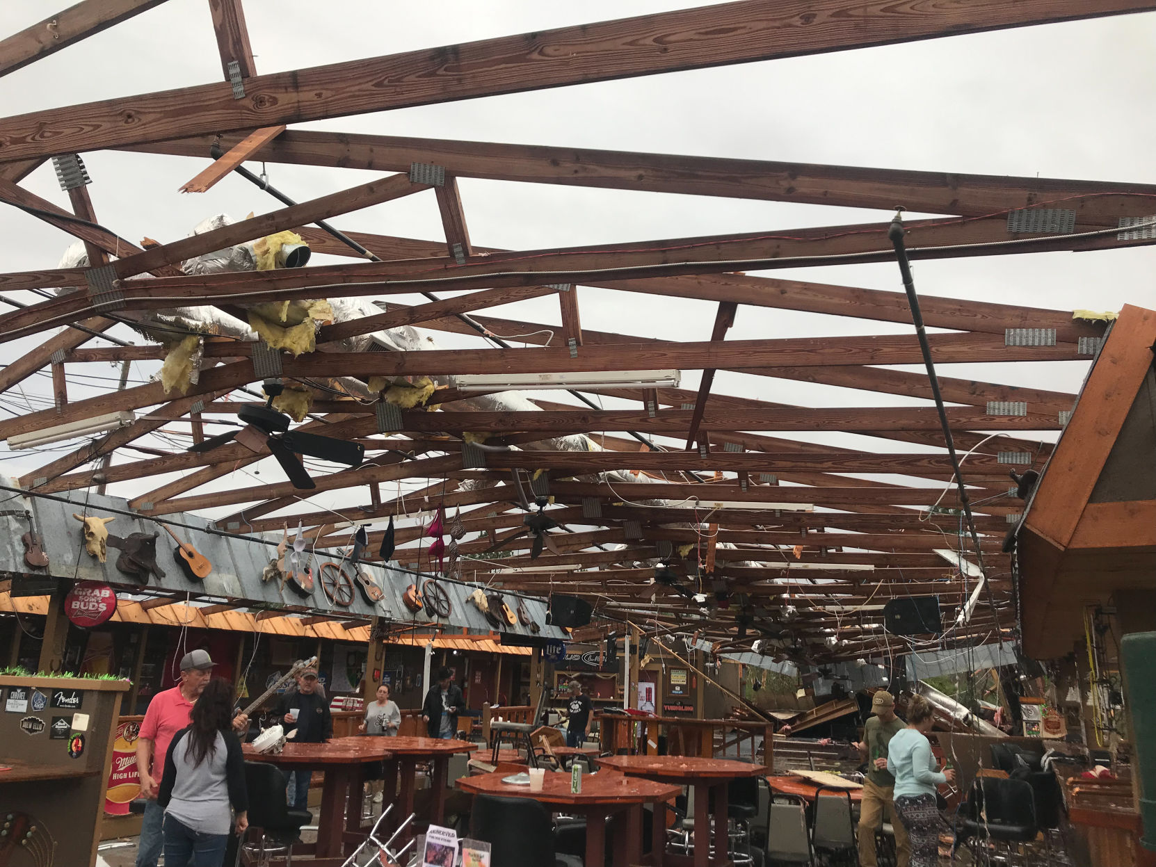 Tornado damage in Smiths Station